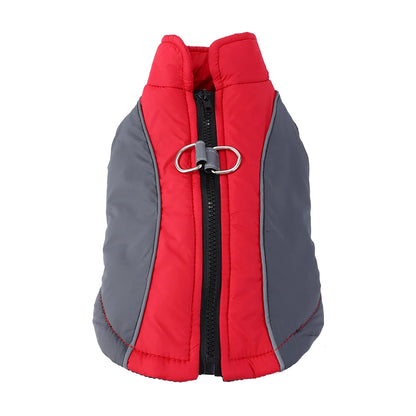 Winter Dog Jacket Warm Waterproof Clothes For Small Medium Dogs Cat Vest Coat With D-ring Reflective Chihuahua Yorkie Outfits