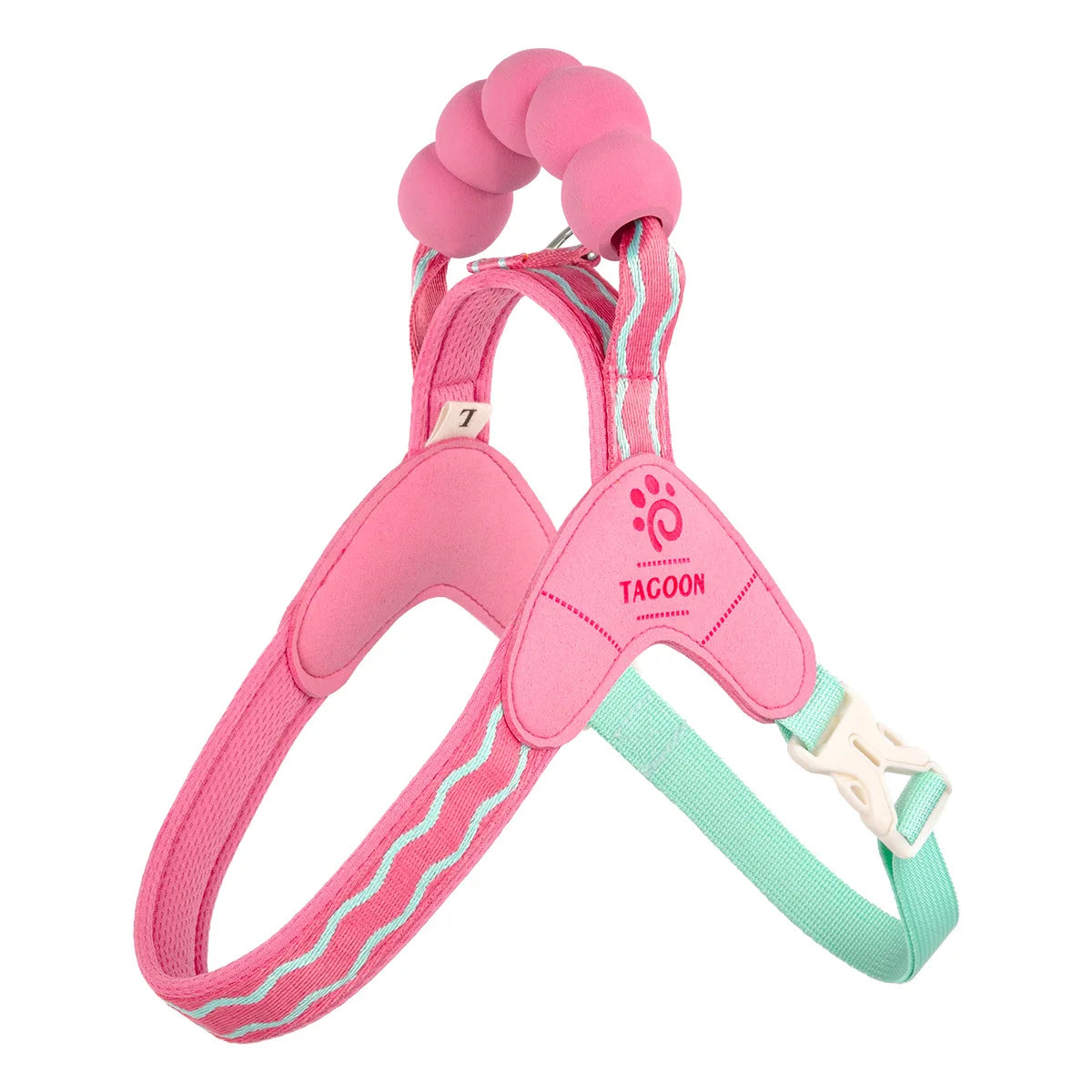 Cute Y Style Dog Harness and Leash Set Soft Lightweight Puppy Vest Harness Comfortable Walking for Small Medium Dogs