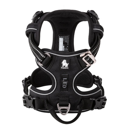 Truelove New Pet Harness Premium Anti Pull Reflective Light Up Nylon Breathable Adjustable Dog Harness Training Vest TLH5657