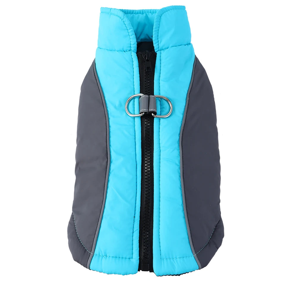 Winter Dog Jacket Warm Waterproof Clothes For Small Medium Dogs Cat Vest Coat With D-ring Reflective Chihuahua Yorkie Outfits