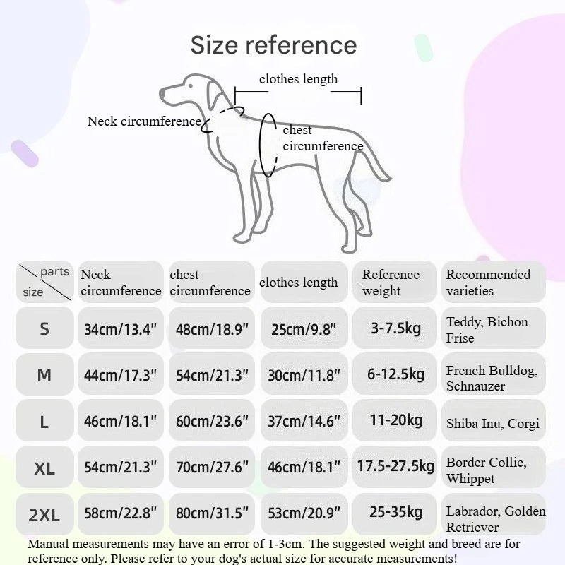 Lamb Fleece Dog Coat, Winter Warm Windproof Pet Vest with Leash Clip, for Small Medium Large Dogs