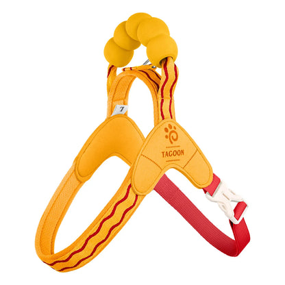 Cute Y Style Dog Harness and Leash Set Soft Lightweight Puppy Vest Harness Comfortable Walking for Small Medium Dogs
