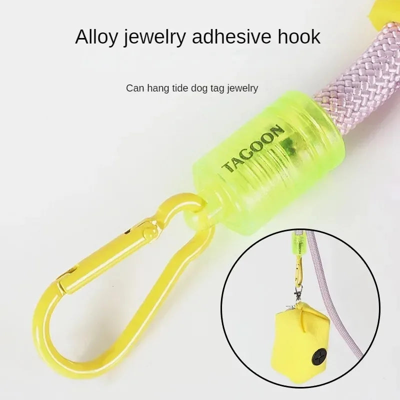 Cross Body Wearable Dog Leash Cloud Foam Cotton Handle P Leash For Dog Walking Outdoors