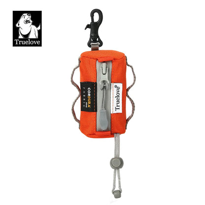 Truelove Pet Dog Adjustable Small Bag Dispenser Canine Poop Bag Holder with Carabiner Suitable for All Dog Leashes Walk TLB2012