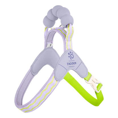 Cute Y Style Dog Harness and Leash Set Soft Lightweight Puppy Vest Harness Comfortable Walking for Small Medium Dogs